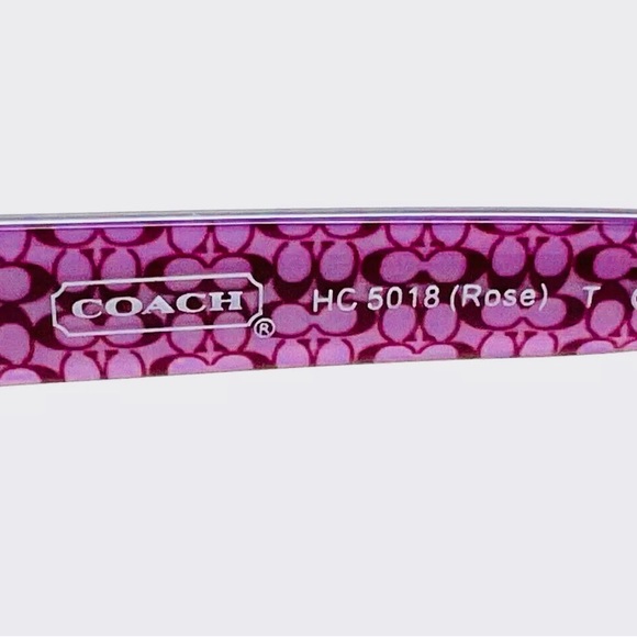 COACH EYE GLASSES 9070 SATIN PURPLE. HC 5018 (ROSE). FREE EYEGLASS CLEANER. - Picture 5 of 8